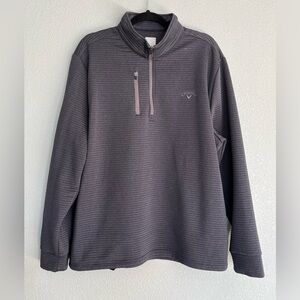 Mens Callaway OptiDri 1/4 Zip Gray Pullover Sweatshirt Size XL